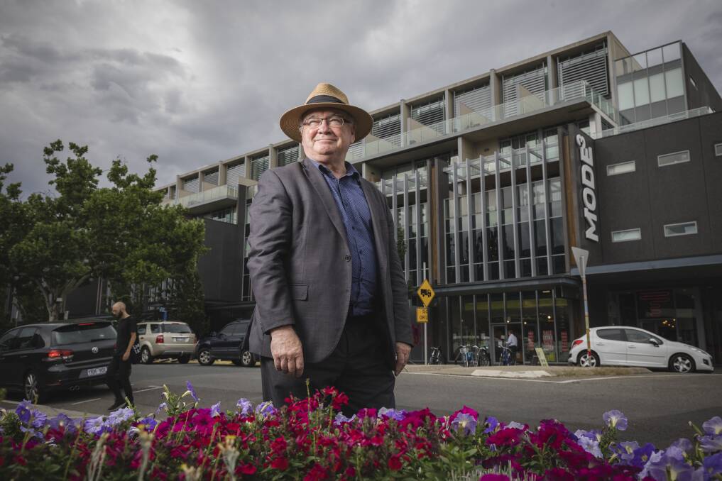 Head of the National Council of Small Business of Australia, Peter Strong, worries about the long term future of small business hubs such as those found at Ainslie shops. Photo: Sitthixay Ditthavong