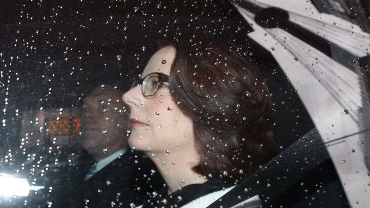 For Julia Gillard, however, it is unlikely that her appearance before the royal commission this week was a comforting one. Photo: Peter Rae