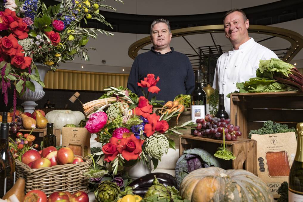 Charlie Costelloe and Darren Perryman from Pialligo Estate, just one of the businesses hoping to benefit from the partnership.  Photo: Sitthixay Ditthavong.