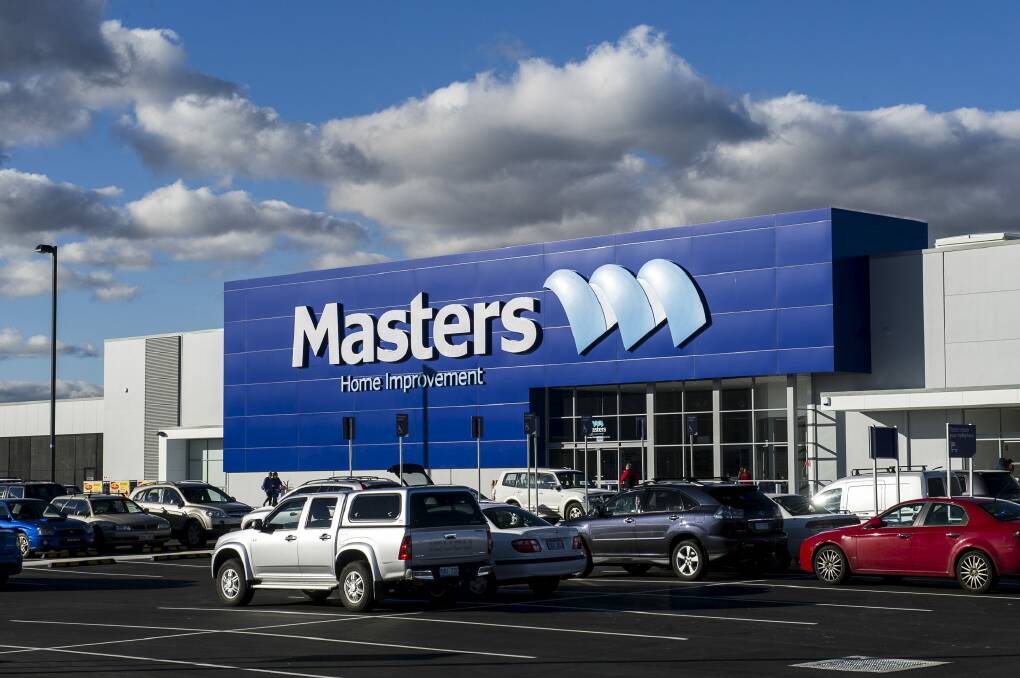 Masters opened in 2012 with 150 staff in Canberra. The chain employed 7000 nationally.  Photo: Rohan Thomson
