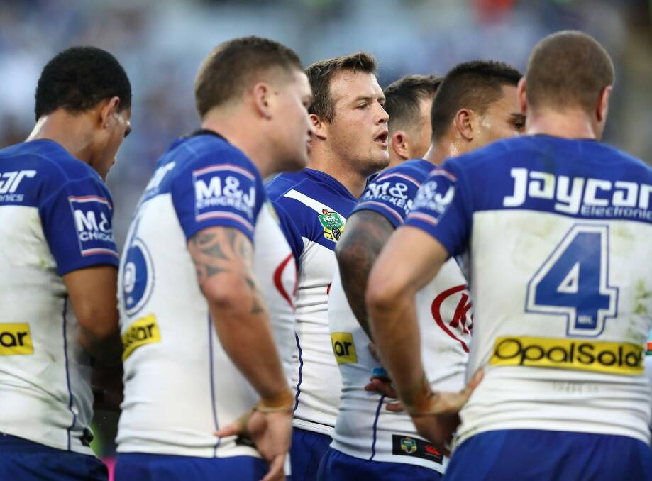 Hard call: Brett Morris looks dejected after the Bulldogs loss. Photo: Getty Images