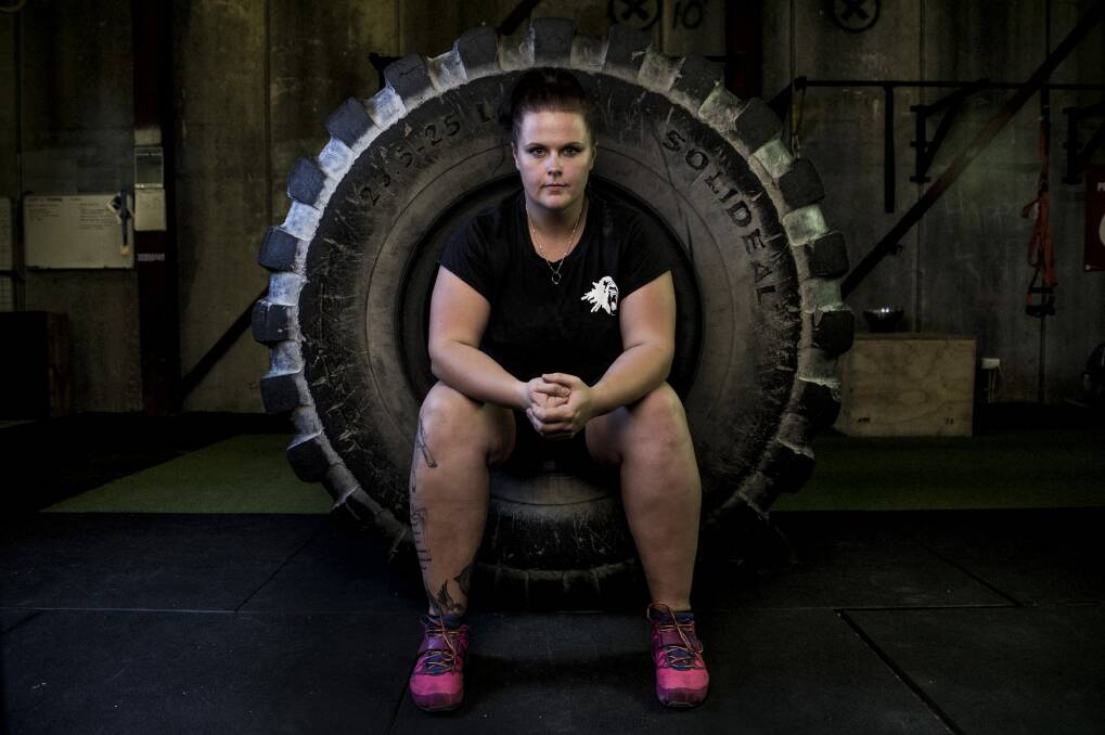 Rebecca 'Bex' Prior is representing Australia in an international strongwoman competition in South Africa. Photo: Jay Cronan