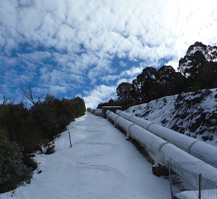 Would you ski down this steep slope? Photo: Matthew Higgins
