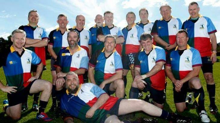 ACT Veterans rugby players  are celebrating their 20th anniversary as a club. Photo: Supplied
