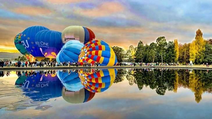 The National Autumn Balloon Spectacular, in 2008. Photo: Anthony Caffery