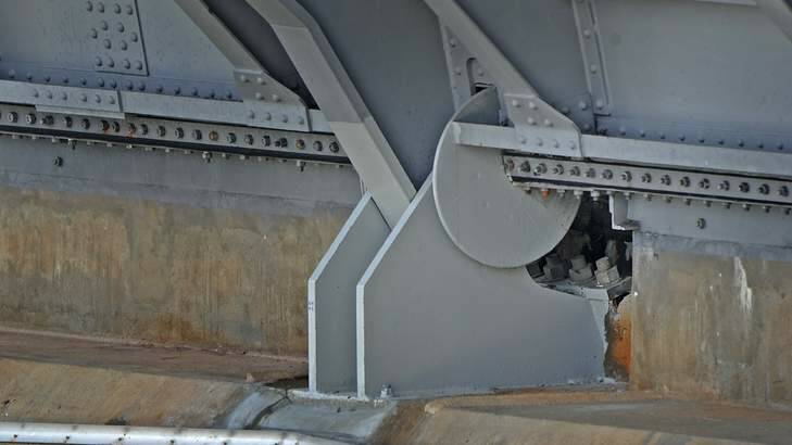 Major engineering work is needed at Scrivener Dam to replace 120 anchor bolts which are part of the flap gate mechanism. Photo: Marina Neil