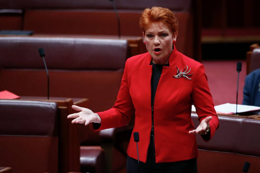 A Human Services address is linked to a message to Wikipedia about Pauline Hanson's page. Photo: Fairfax Media