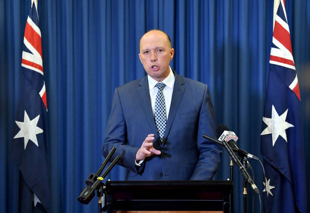 Peter Dutton will head the new Home Affairs ministry. Photo: AAP