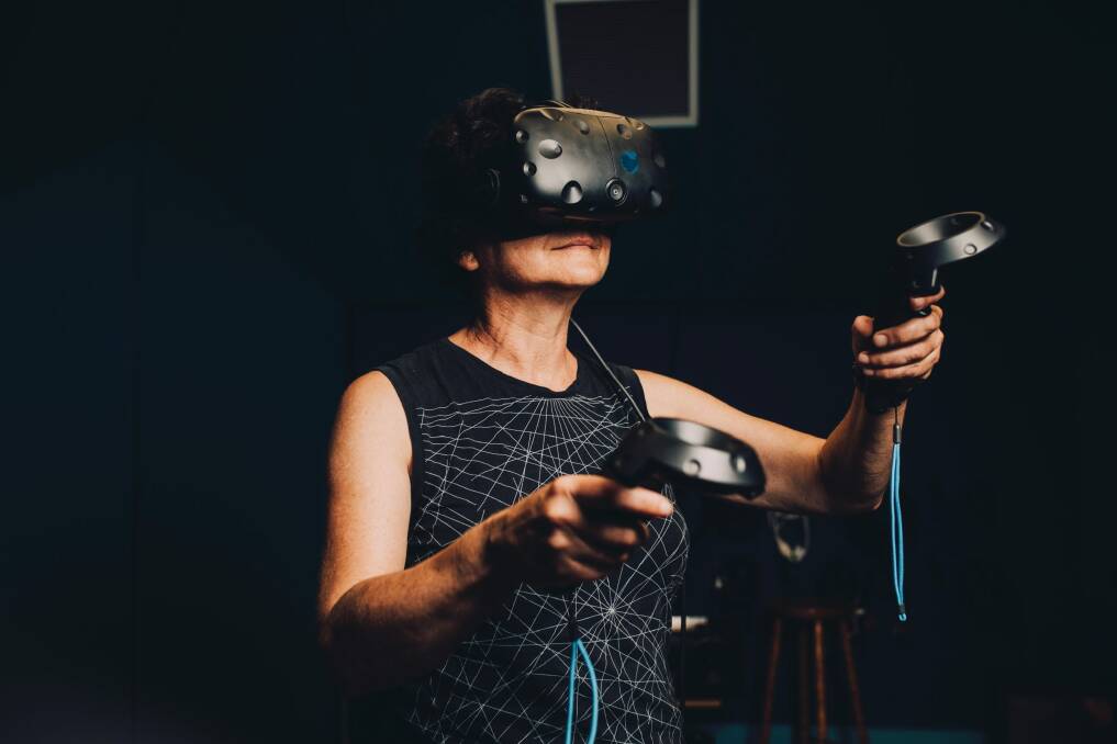 ANU have a new course where students will be building virtual and augmented reality games and experiences. Lecturer of Photography and Media Arts Dr Kit Devine. Photo: Jamila Toderas Photo: Jamila Toderas