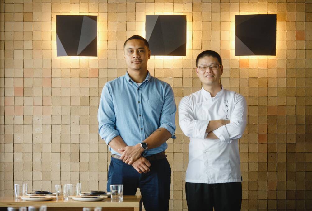General manager Marcellus Heleta and chef Hao San from Raku. Photo: Sitthixay Ditthavong
