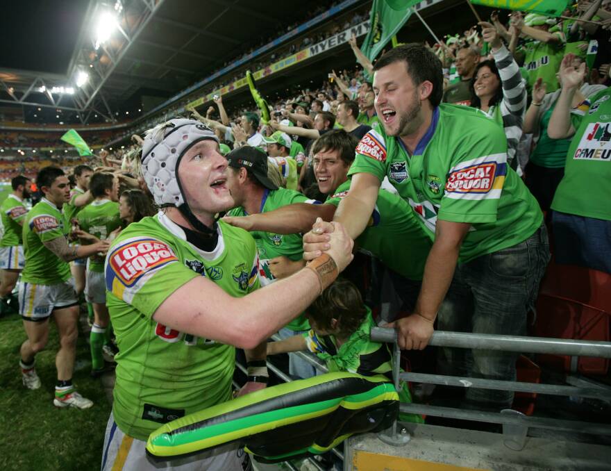 Croker was a young gun when the Raiders last won in Brisbane in 2010. Photo: AAP
