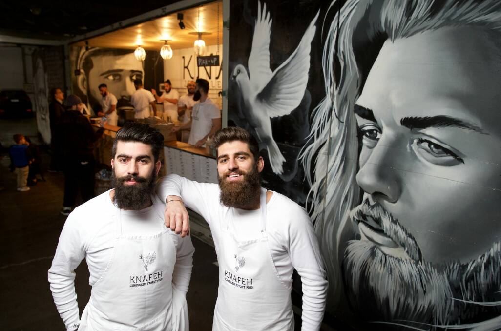 The Knafeh Bakery, aka the bearded bakers, are heading to The Souq at the National Museum of Australia. Photo: Wolter Peeters