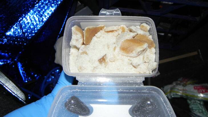 Police found 1.5 kilograms of a white powder suspected to be ecstasy. Photo: ACT Policing