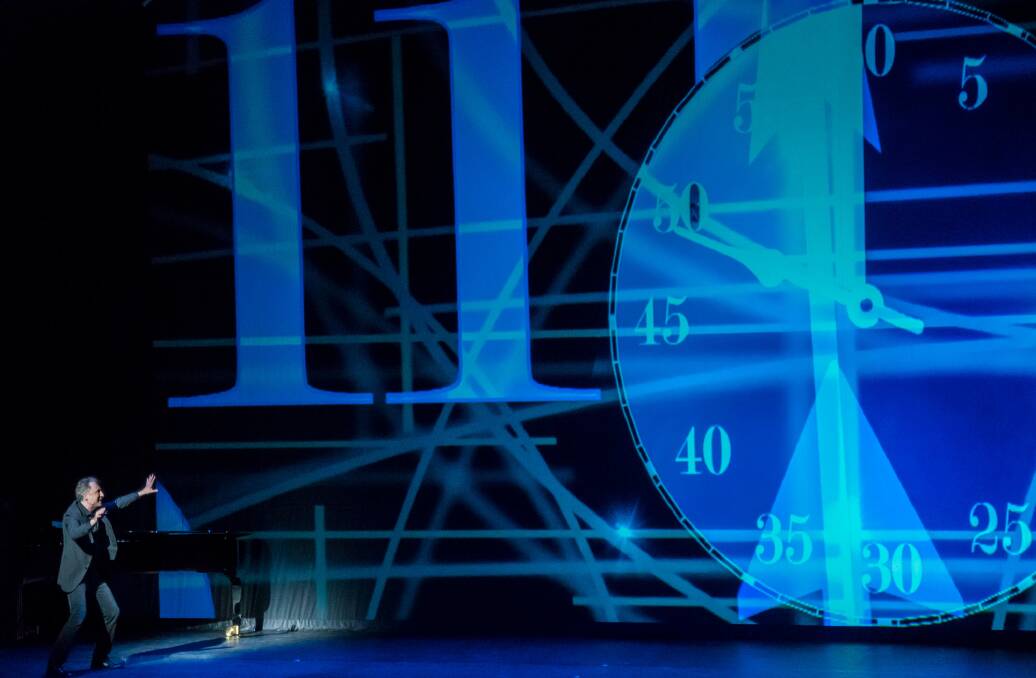Professor Brian Greene presents the show Time and the Creative Cosmos which forms the centrepiece of the World Science Festival Brisbane Photo: Stephanie Berger