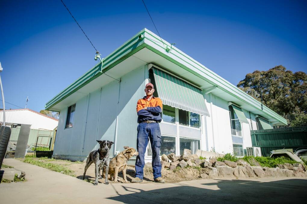 Jay Kelly purchased his house in Kambah without being informed it was entirely made of asbestos.  Photo: Jamila Toderas