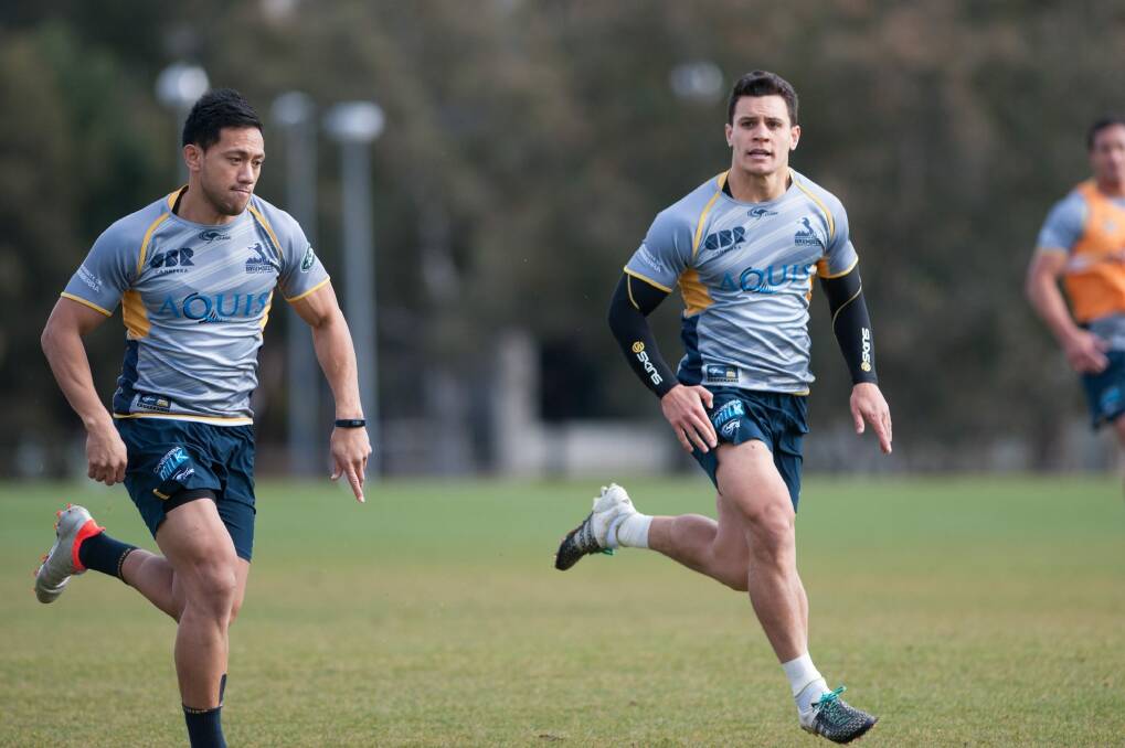 The Brumbies are ready for the Eden Park challenge on Friday night. Photo: Elesa Kurtz