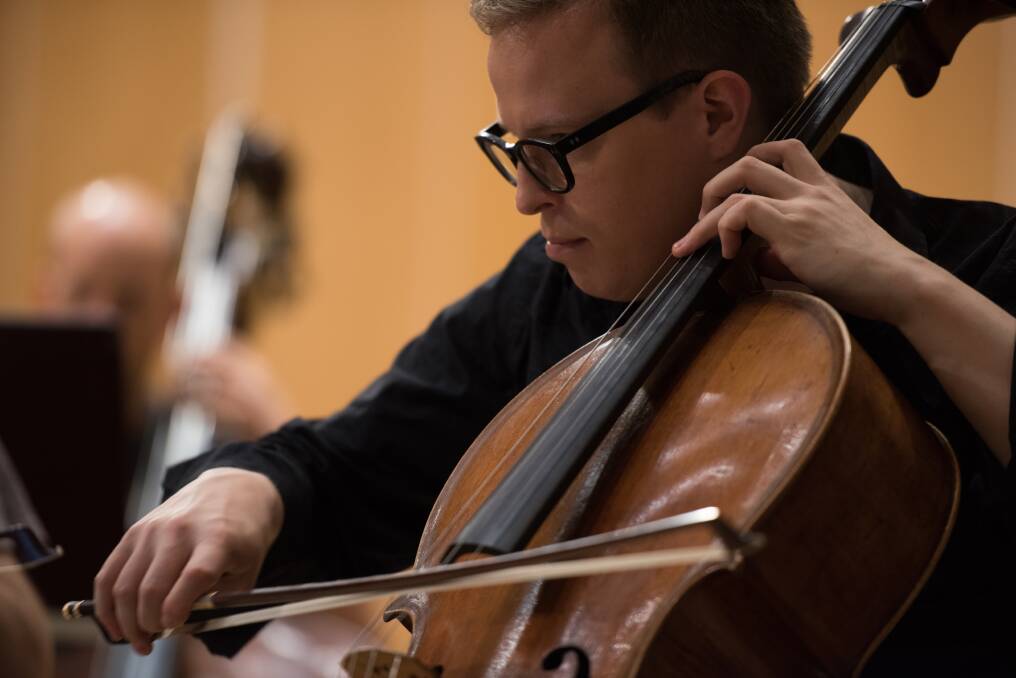 Cellist Timo-Veikko Valve made a guest appearance in Canberra.  Photo: Wolter Peeters