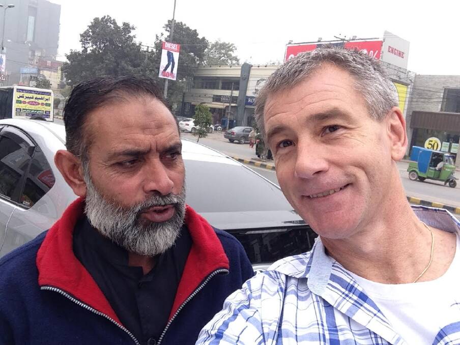 Tony Ozanne discovers the word "selfie" doesn't necessarily translate. Photo: Supplied