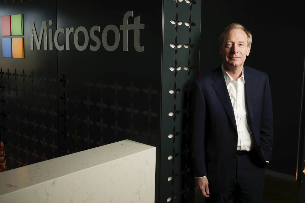 Brad Smith, president of Microsoft and its chief legal officer. Photo: Alex Ellinghausen