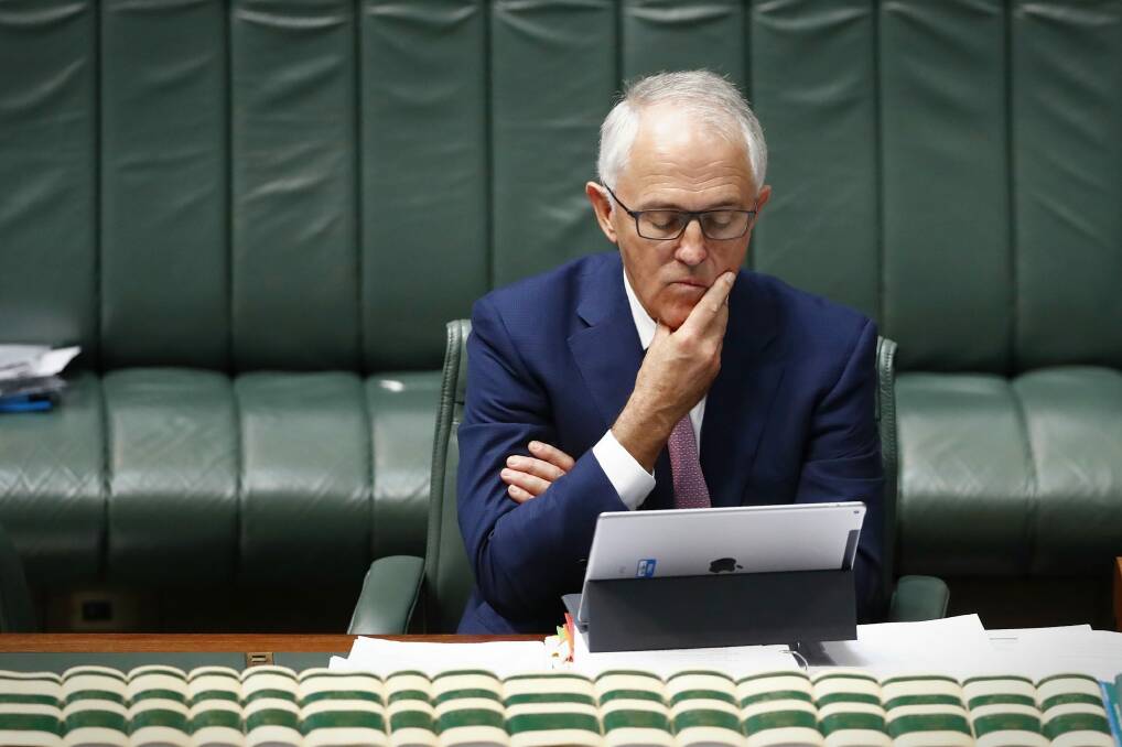 Malcolm Turnbull appears to spend most of his energy staving off attacks from the fringe right of Australian politics. Photo: Alex Ellinghausen