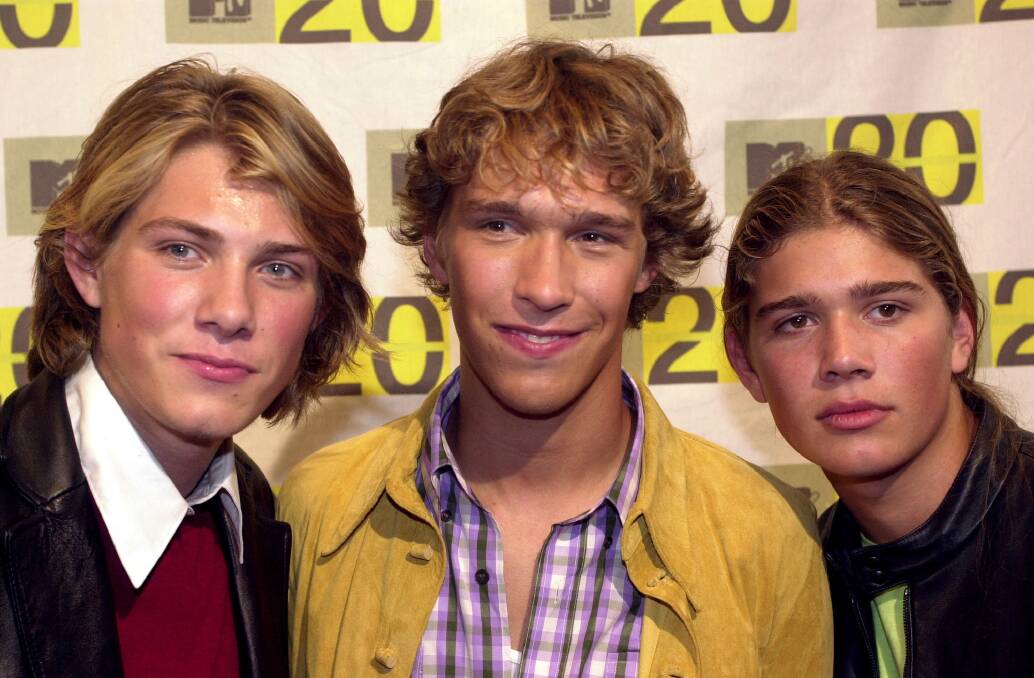 Hanson arrives for the MTV: Music Television's 20th anniversary celebration in New York in 2001. Photo: Mark Lennihan