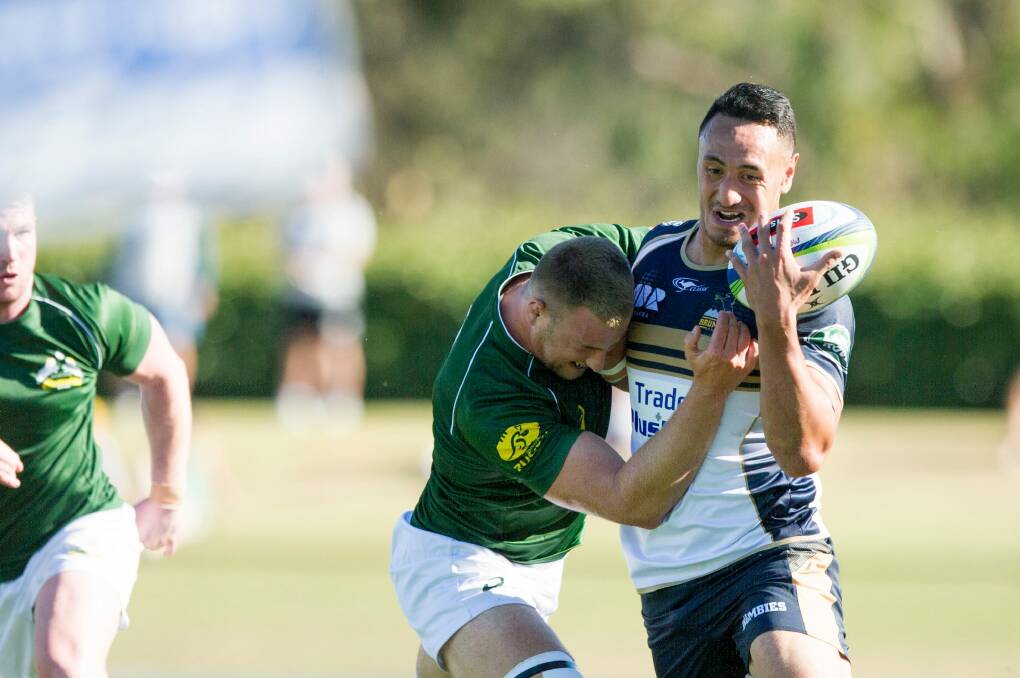 Lausii Taliauli injured his knee against the Australian Barbarians. Photo: Jay Cronan