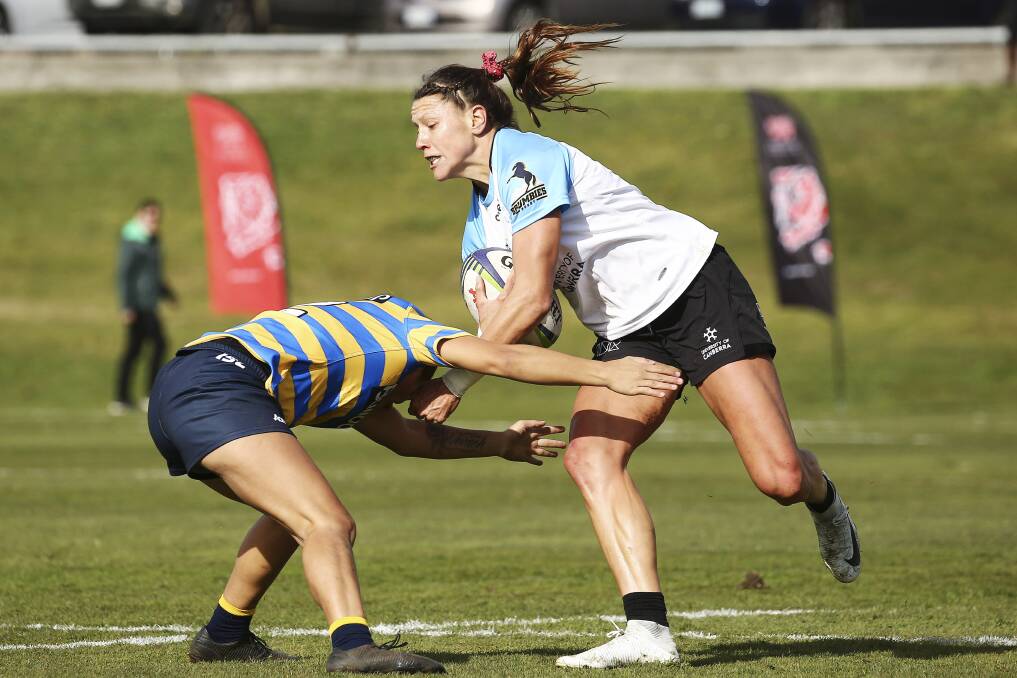 United States star Abby Gustaitis starred for Canberra on Sunday. Photo: Karen Watson/Rugby Australia