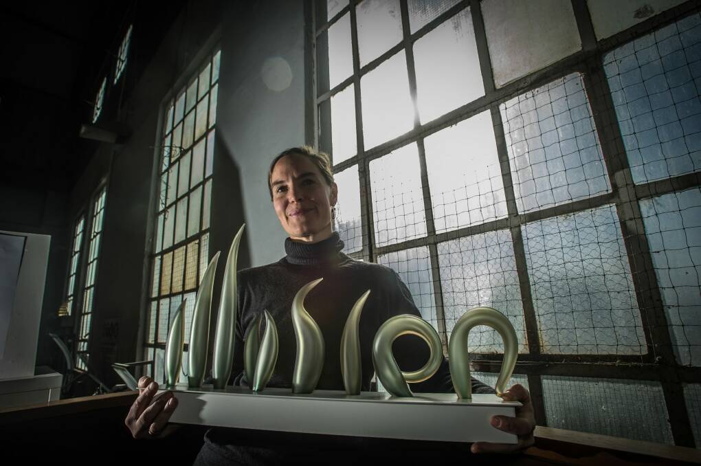 Quenabeyan glass artist Harriet Schwarzrock is the inaugural fellow of the Art Group Creative Fellowship launched at the Kingston Glassworks.  Photo: Karleen Minney