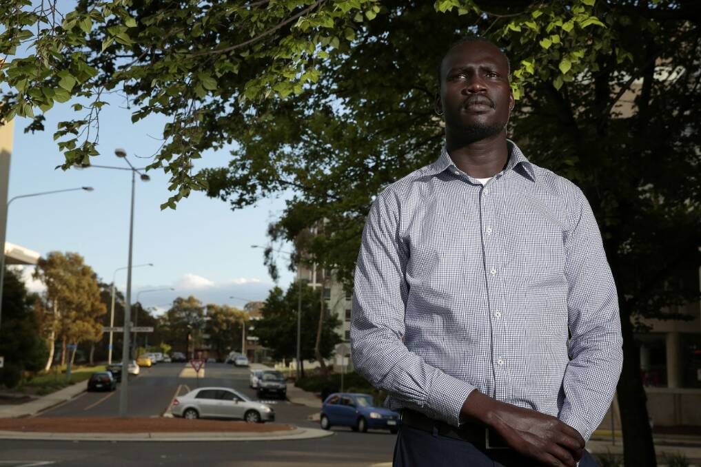 Canberra resident Goch Kot was travelling in a taxi on Thursday night when his driver was attacked by a man with a machete. Photo: Jeffrey Chan