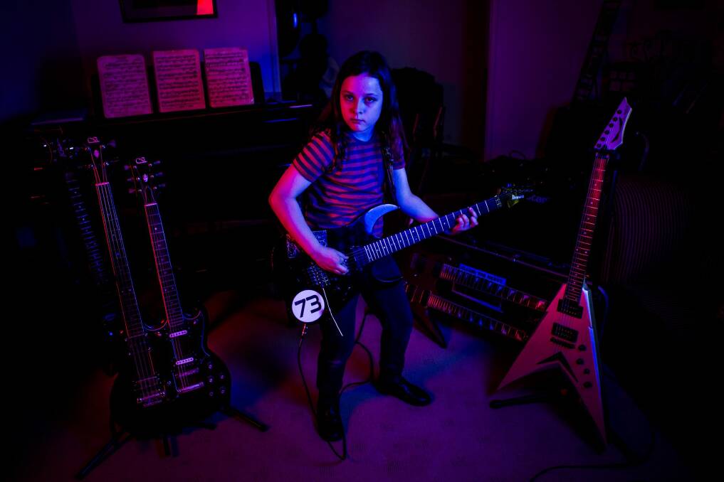 Callum McPhie, the heavy metal kid, at home in north Canberra. Photo: Jamila Toderas