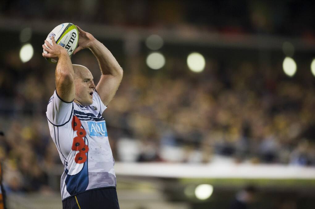 Brumbies captain Stephen Moore says the club is good enough to play in the finals. Photo: Jay Cronan