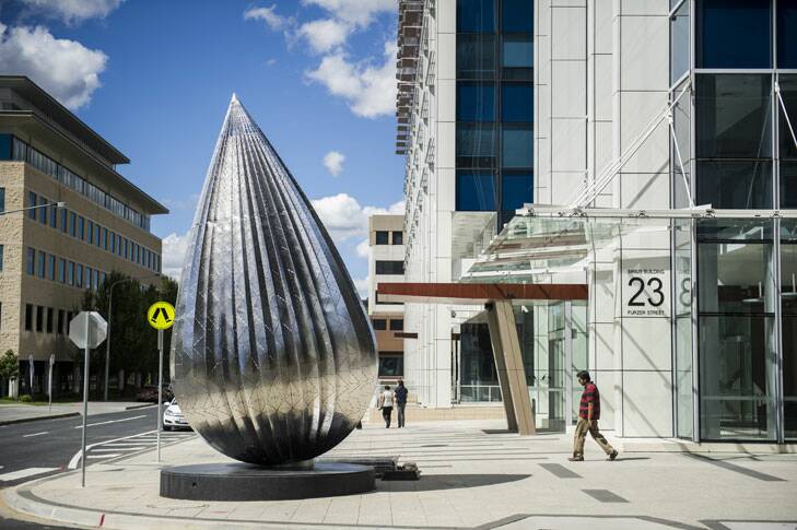 Droplet by Stuart Green on the corner of Furzer and Worgan St Phillip. Photo: Rohan Thomson