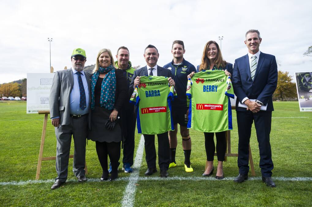 The ACT and NSW governments have joined forces to help fund a new Raiders centre of excellence. Photo: Dion Georgopoulos