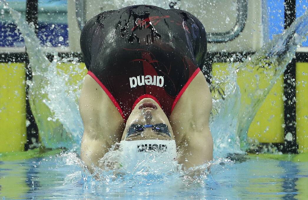 Hungary's Katinka Hosszu, a strong ISL supporter, competes at the Hungzhou short course championships. Photo: AP