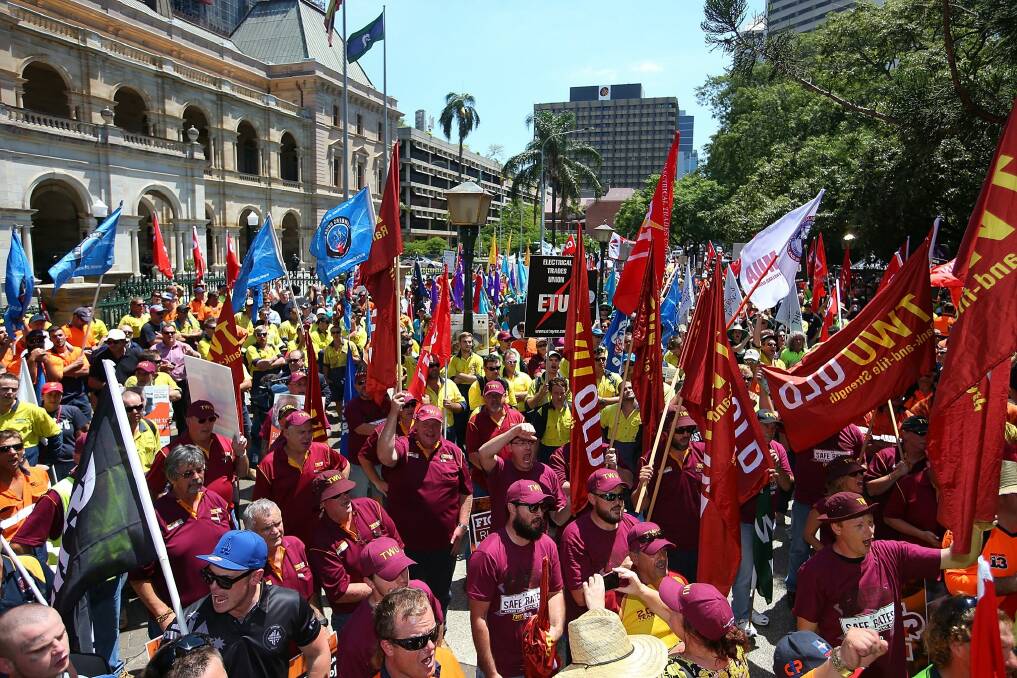 Almost 12,000 people joined Queensland unions in 2017-18, Photo: Chris Hyde