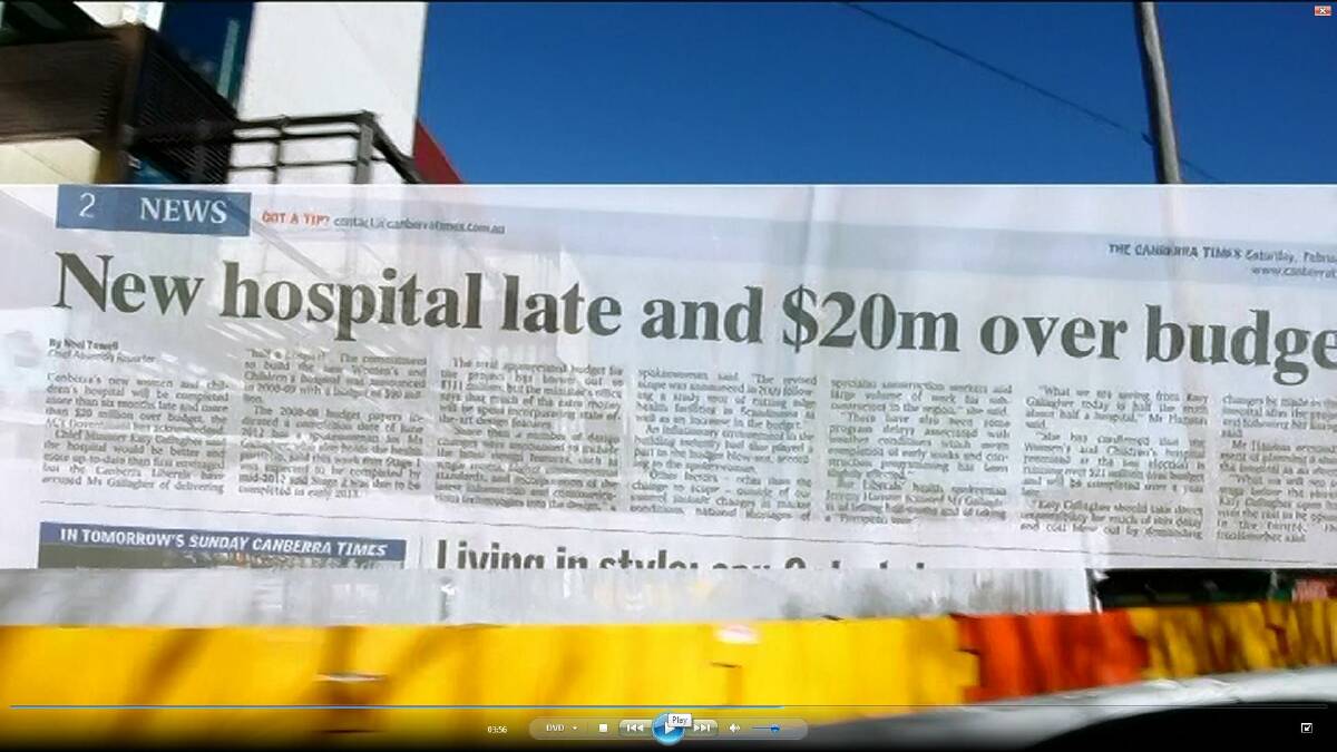 Election salvo ... a screengrab from the Liberals' commercial.
