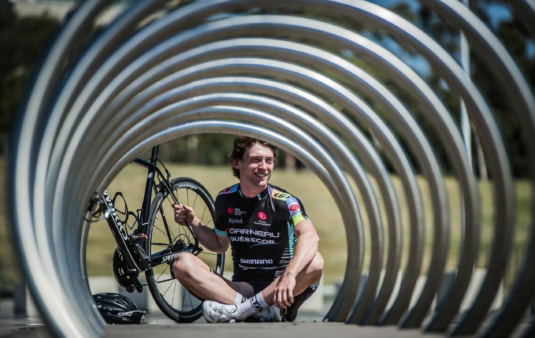 'The goal is to spend this year with Axeon and then ultimately move into the professional ranks': Canberra cyclist Michael Rice. Photo: Karleen Minney