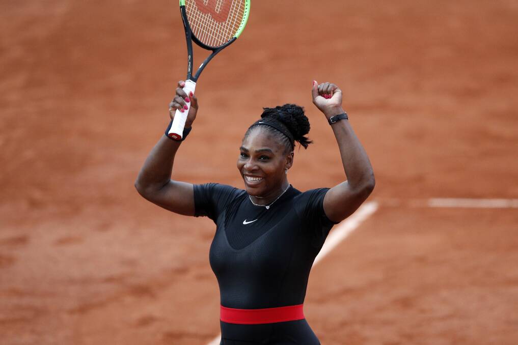 Serena Williams will compete against long-time rival Maria Sharapova at the French Open on Monday.  Photo: AP