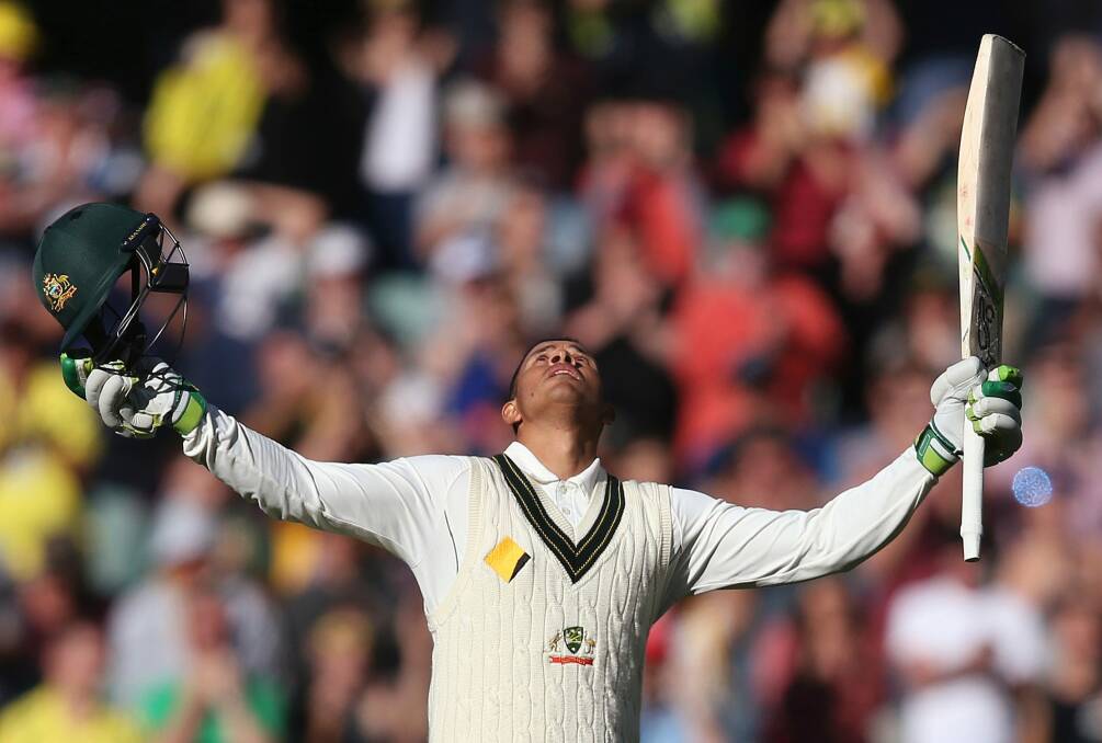 What does the future hold?: Usman Khawaja makes a Test hundred against South Africa. Photo: AP