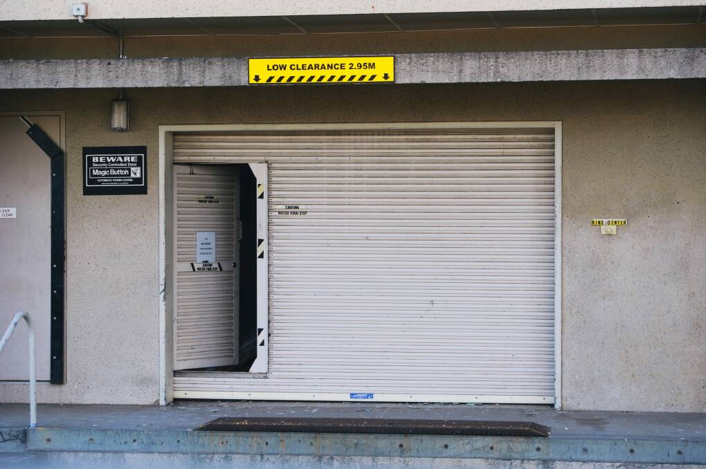 A door left open at the former CSIRO site on Thursday afternoon. Photo: Rohan Thomson