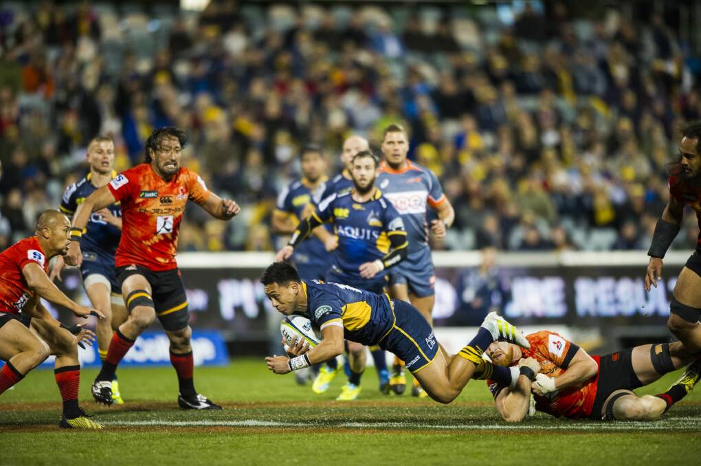 Brumbies playmaker Christian Lealiifano had another solid game in his team's win against the Sunwolves. Photo: Rohan Thomson
