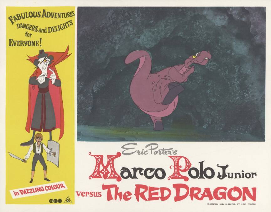 A lobby card for Marco Polo Junior Versus The Red Dragon. Photo: supplied