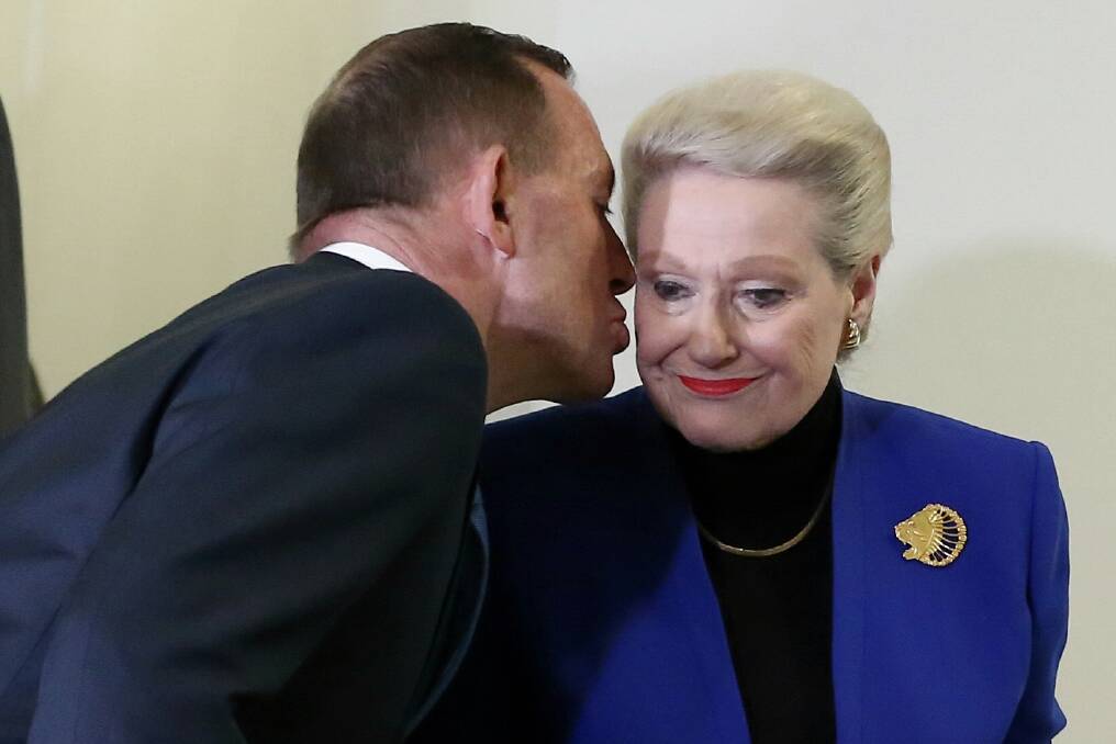 Former PM Tony Abbott requested the review into Mrs Bishop's expenses. Photo: Alex Ellinghausen