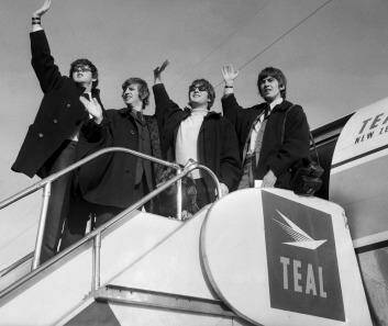 The Beatles leave Sydney airport for New Zealand, 21 June 1964.  Photo: Supplied