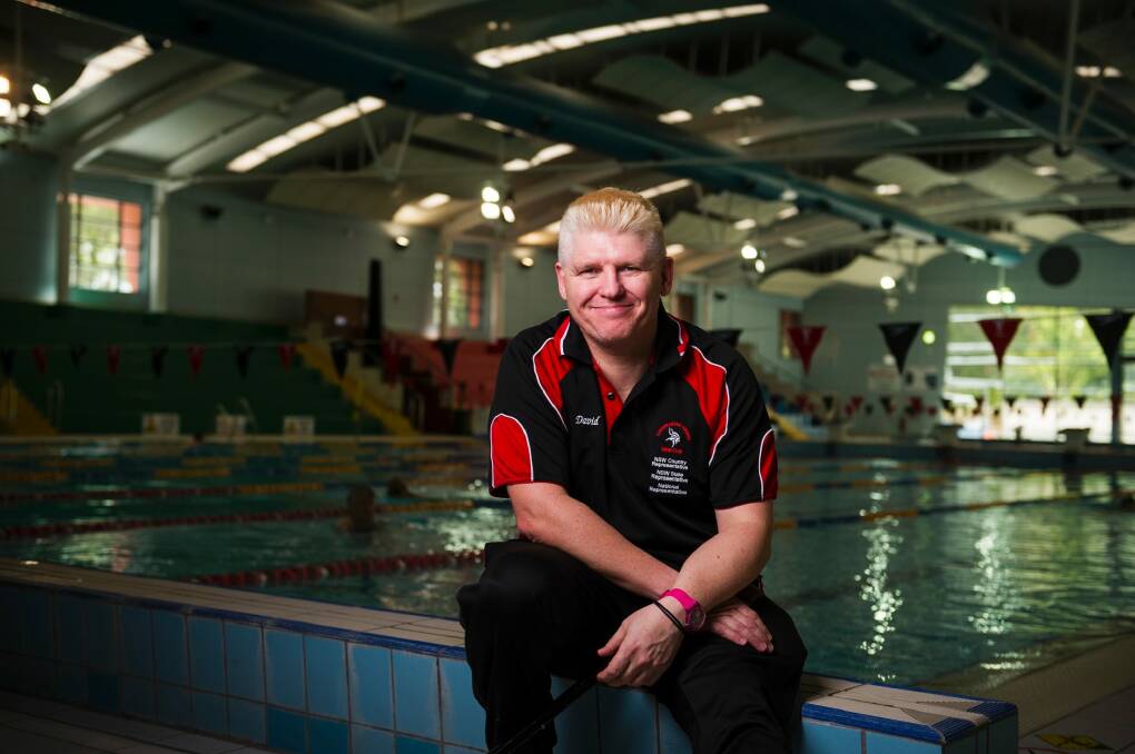 Canberra para-swimmer David Bale will be competing at the Australian swimming championships. Photo: Dion Georgopoulos Photo: Dion Georgopoulos
