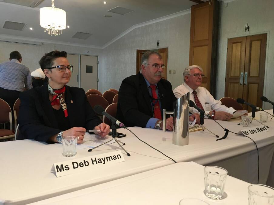 Defence public servants Deb Hayman and Ian Reid face a Senate Committee in Townsville.