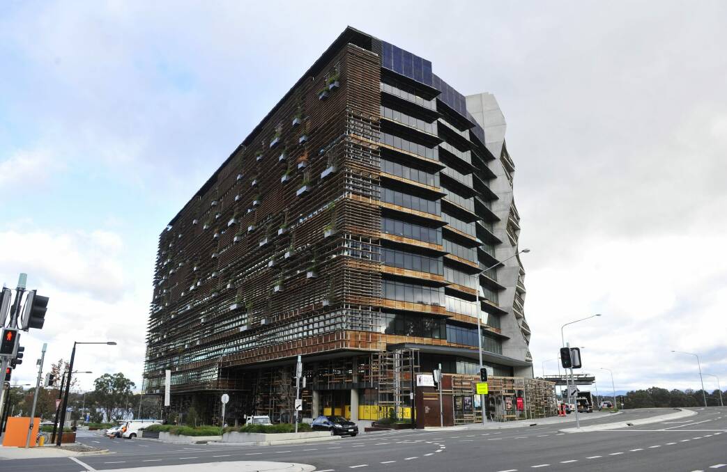 The Nishi Building, at New Acton, which has been awarded a 6 Star Green Star rating by the Green Building Council of Australia. Photo: Melissa Adams