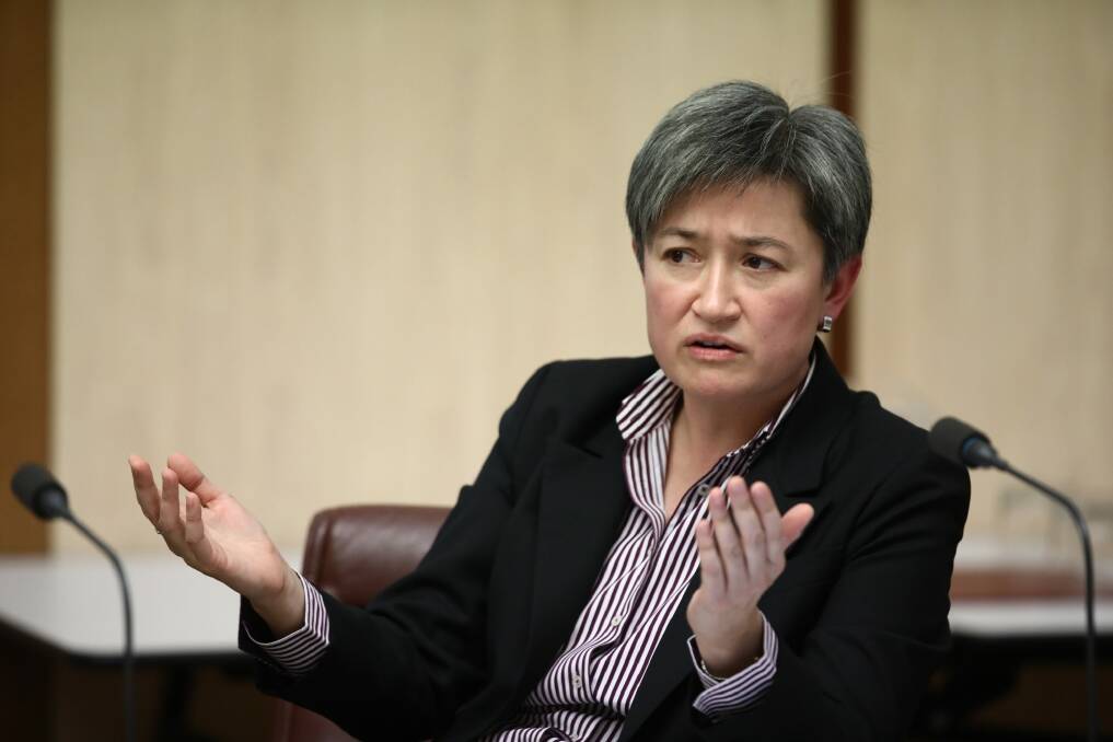 Senator Penny Wong, who has thrown her support behind Katy Gallagher. Photo: Dominic Lorrimer
