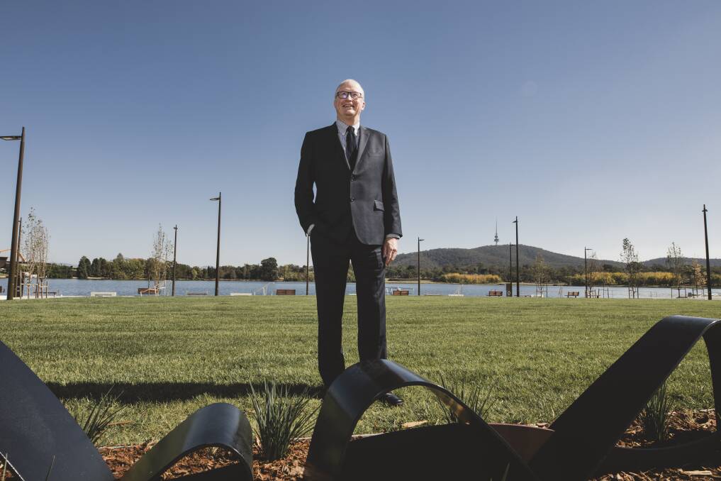 City Renewal Authority chief executive Malcolm Snow at Henry Rolland Park. Photo: Jamila Toderas