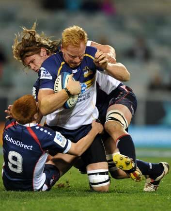 The Brumbies are planning a friendly match against the Rebels. Photo: Graham Tidy